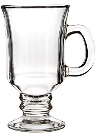 Premier Housewares 1405262 Irish Coffee Lot de 4 verres à café irlandais en verre Argenté
