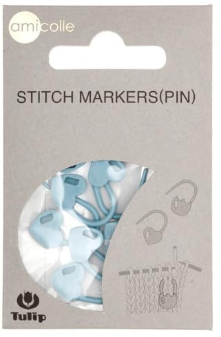 Tulip AC-030E Stitch Markers, Kunststoff, Blue, One Size