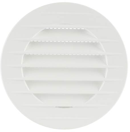 MKK Lüftungsgitter rund Insektenschutz weiß Ø 125 mm