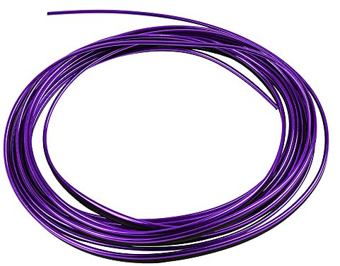 X AUTOHAUX Car Interior Moulding Trim Strip Gap Door Edge Line Chrome Purple 5m