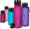 720°DGREE Trinkflasche 1l Sport “uberBottle“ softTouch +Sieb - BPA-Frei - Wasserflasche für Uni, Arbeit, Fitness, Fahrrad, Outdoor, Job - Sportflasche aus Tritan - Leicht, Stoßfest, Wiederverwendbar
