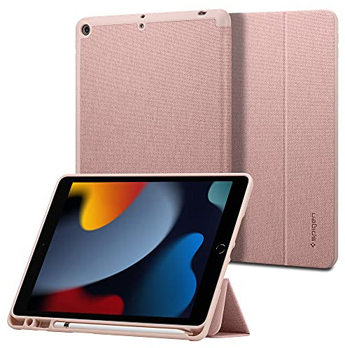 Spigen Urban Fit Compatible with iPad 10.2 Inch Case with Auto Wake/Sleep Function With iPad 9th Generation (2021) / iPad 8th Generation (2020) / iPad 7th Generation (2019) - Rose Gold