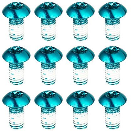 CNCLOL bremsscheiben Schraube, 12 Stück Fahrrad bremsscheibe Schraube M5 x 10MM，Blau