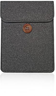 6 inch E-Reader Sleeve by Okami Products, Felt Ereader Pouch for all 5 to 6 inch E-Readers, Protective E-Book Bag/Case (Grey)
