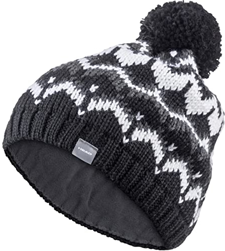 HEAD Damen Ski Women BEANIES, Schwarz/Weiss, Einheitsgröße EU