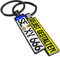 SONZE Personalisierter Schlüsselanhänger Kennzeichen beidseitig bedruckbar mit Name Logo Foto Bild Wunschgravur – Individueller Auto KFZ Nummernschild-Anhänger Geburtstag Geschenk personalisiert