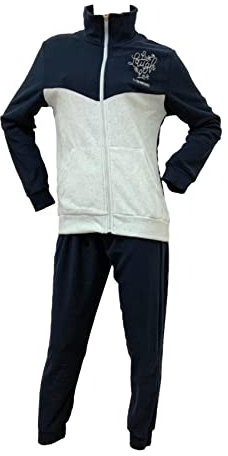 Il Granchio Tuta DONNA in Pile con Zip Intera, Tuta Casa, Tuta Donna Invernale, Tuta Donna Sportiva (6005 GRIGIO, S)
