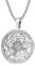 JeweBella Halskette Herren 7 Erzengel Siegel Medaille Talisman Halskette für Männer Frauen Edelstahl Pentagramm Talisman Anhänger Amulett Magische Schutzkette Männlicher Schmuck Glücksbringer