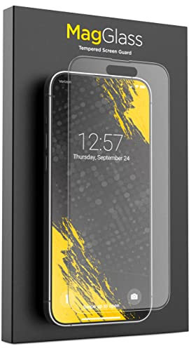 magglass Anti-Glare Matte Screen Protector - Designed for iPhone 14 PRO Tempered Glass - Fingerprint/Smudge Proof Full Coverage Display Guard (Case Compatible)