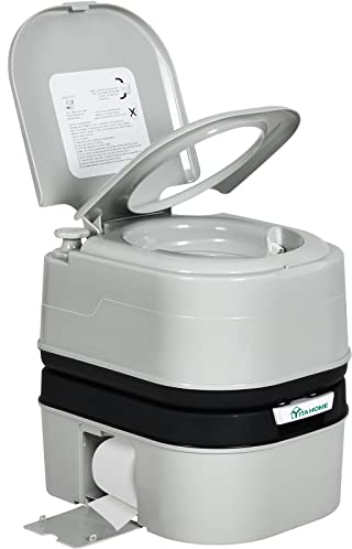 YITAHOME Portable Toilet 4.39 Gallon Camping Porta Potty with Paper and Detergent Collection, Leak-Proof Outdoor RV Porta Potty, Rotating Spout, for Boating, Hiking, Trips
