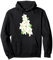 Weiße Lilien Pullover Hoodie