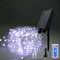 calflux Tubo luminoso per esterni, 20 m, impermeabile, USB e solare, per interni ed esterni, 8 modalità, timer, telecomando, resistente alle intemperie, per Natale, matrimoni, feste, bianco freddo