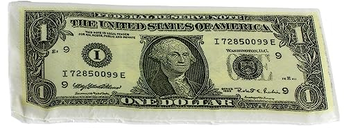 CUCUBA 10 Servietten, doppelschichtig, für Geburtstag, Thema Banknote 1 (One) Dollar, 34 x 33 cm