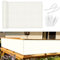 Sunnylaxx Brise Vue Balcon Beige 100x500 cm, Cache Brise Balcon pour Jardin Exterior PES, avec Trous et Serre câbles, UV Résistant