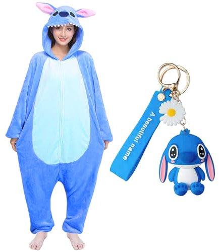shengo Stitch Onesie Tuta Animal Relax Costume Donna Pigiama Carnival Halloween Pigiama Cosplay Adults Carnival Onesie, l, L Große Größen