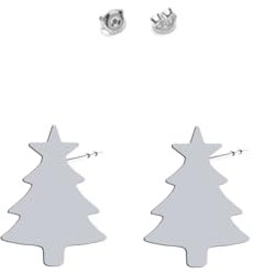 Ohrringe Silber Weihnachtsbaum Weihnachten