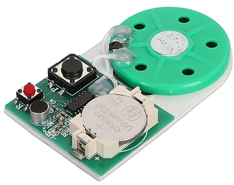 DIY-Grußkarten-Chip, 25 Sekunden Aufnehmbares Soundmodul mit Doppelseitigem Klebeband für Grußkarten, Geschenkboxen, Einladungen