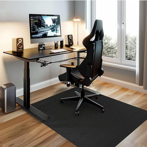 Rawgoodz Hard Floor Chair Mat, 48x36 inches, Black