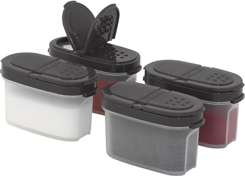 SIGNORA WARE Premium Gewürzboxen Aufbewahrungsboxen für Gewürze in groß und klein mit praktischen Streuer aus BPA-Freiem Plastik luftdichtes Vorratsdosen Set für die Küche