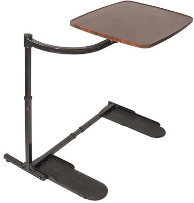 Stander Wonder Tray, Adjustable Swivel Table, Large Laptop Stand, Couch Desk, Side Tables & Gaming Bench, TV-Trays for Eating on Couches, Chairs, Recliners, Walnut