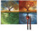 Four Season Tree of Life Placemats Set of 6 Washable Heat Resistant Place Mats Cloth Table Mats for Kitchen Dining Party Home Indoor Decor 11.8x17.7 Inch