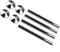 Radiator Pipe Covers,8PCS Central Heating Pipe Cover Tubes and Pipe Collars Versatile Usage Heating Floor Pipe Collars Rings(Chrome)