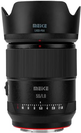 Meike 55 mm F1,8 Pro Vollformat-AF-STM-Objektiv, hohe Auflösung, 8K-Autofokus, Feste Prime-Porträtobjektive für spiegellose Kameras von Sony E Mount FE Mount A9 A9II A7II A7RII A7 A7R3 A7R4 A7IV A7C