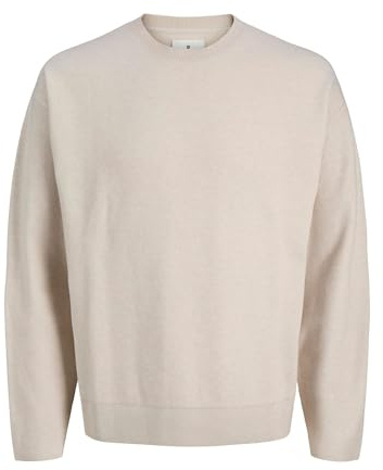 JACK & JONES Male Strickpullover Einfarbig Strickpullover