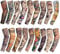 Nhgkju Tattoo Ärmel 18 Stück Unisex Nylon temporäre Tattoo Ärmel Armstrümpfe Tattoo Arm Ärmel Tattoo Arm Tattoo Strümpfe Tattoo Fancy Dress Party