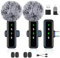 Flintronic Wireless Lavalier Microphone iPhone Android iPad, Mini Lapel Mic with Noise Reduction, Clip on Mic, Mini Microphone, iPhone Mic with USB-C for Video Recording Vlog TikTok YouTube ASMR