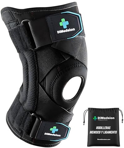 Dimedsion Rodilleras menisco y ligamento Rodillera menisco y ligamento con bolsa, Rodillera para Menisco, Rodillera ortopédica con Inmovilizador de Rodilla, Rodillera Ligamento Cruzado (L)