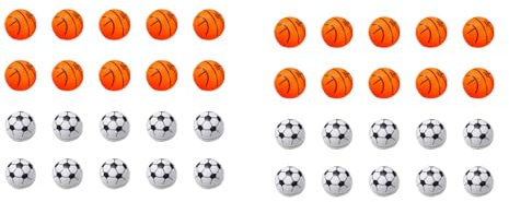 Spourita 40X FußBall-Basketball-Thema Yo-Yo-BäLle, Partygeschenk, Gastgeschenke, Spielzeug, Kindergeburtstagsparty, Pinata-FüLler, Schulpreise, Goodie-Bag
