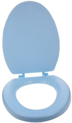iplusmile Abattant De Toilette Mousse Allongé, Siège De Toilette Souple à Fermeture Amortie, Remplacement Solide Pour Salle De Bain, Assise Rembourrée Confortable, Entretien Facile