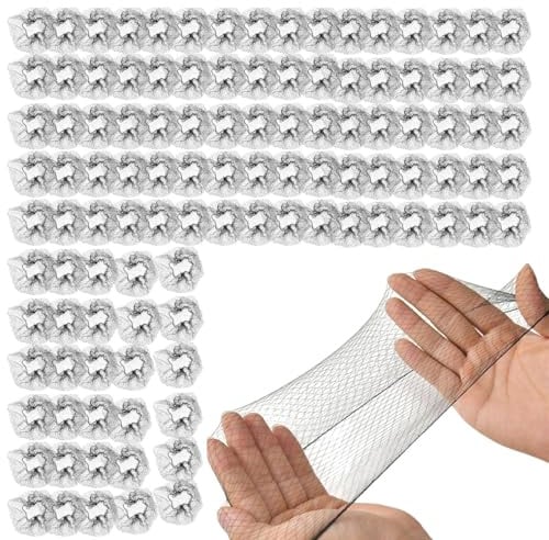 Haarnetze für Catering-Personal | Haarnetze, Lebensmittelservice, Nylon, atmungsaktiv, 100 Stück, elastisch, atmungsaktiv, für Küche, Fabrik, Zuhause, Haarteile