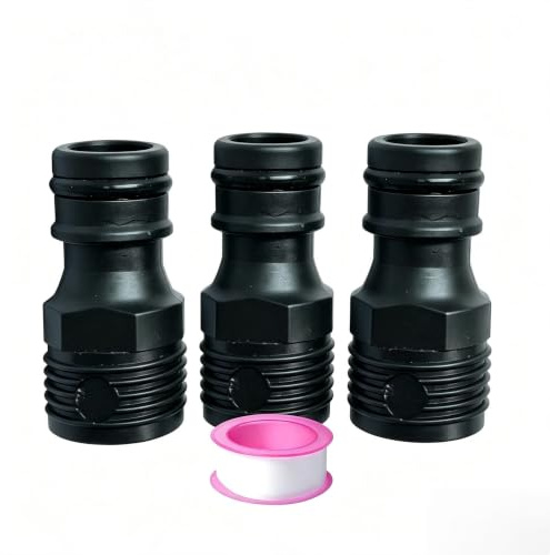 Gartenschlauch Schnellkupplung Schnellkupplung, 3 Stück G1/2 Außengewinde Schnellkupplung Nippel Gartenschlauch Wasserhahn Nippel Adapter Bewässerungswerkzeug für Wasserhahn Adapter(1/2 zoll ABS)