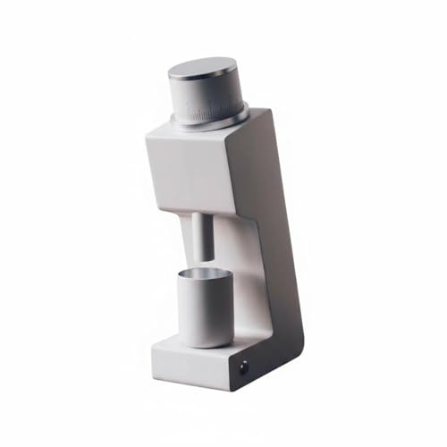 rockible Elektrische Kaffeegrinder Kaffeebohnenmühle Kaffeebohnenzerkleinerer Kompakt mit Einstellbarer Körnung Und Robuster Metallausführung für, Zylindrisch, Industriell, Grau