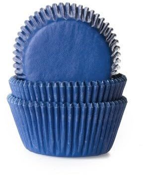 Muffinförmchen Jeansblau, 50 Stück
