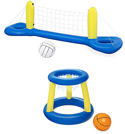 Set di giocattoli per piscina da pallavolo, pallacanestro, gioco gonfiabile