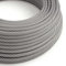 creative cables Cavo Elettrico Rotondo Vertigo HD Rivestito in Tessuto Bianco e Ardesia ERM37-10 Metri, 3x0.75