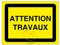 Panneau de Chantier en AKILUX 5mm - KC1 Indication de Chantier (800 x 600 mm Akilux 5 mm, Panneau KC1 Attention TRAVAUX)