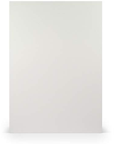 PAPERADO 75x Briefpapier DIN A4 - Eisgrau gerippt Hell-Grau 100 g/m² - Papierbögen in 29,7 x 21 cm zum Basteln & Drucken