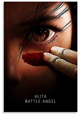 YISHUI Alita Battle Angel Filmposter 2 Poster Dekorative Malerei Leinwand Wandkunst Wohnzimmer Poster Schlafzimmer Gemälde 30 x 45 cm