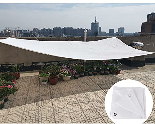 DLLY Pflanzenschutznetz, 85% Uv-beständiges Schattentuch, Langlebiges Weißes Sonnensegel, Sonnenschutznetz, Für Gewächshäusern, Pergola, Garten, Autoabdeckung, 3x4m/5x6m,1x1m(3 * 3ft)