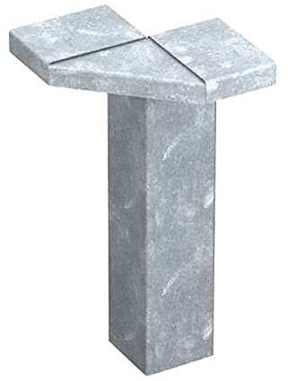 Green-Split Ecke Außen für Schneckenzaun 90grad | Schneckenblech mit Versteifungskante |Schneckenzaun verzinkt | Schneckenabwehr Metall | Set individuell | Schnecken Hochbeet