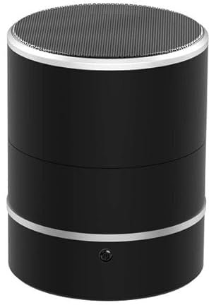 Ebiz - Altoparlante Bluetooth con telecamera Espion, obiettivo girevole 1080P WiFi