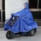JTYX Wasserdichter großer Regencape Mantel Mobility Scooter Motorrad Regenmantel Regenschutz Poncho Regenbekleidung Voller Schutz mit Visier