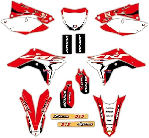 ENARUI Dekor Aufkleber Decals Graphics für Honda crf 450 crf450r 2017-2020 und crf 250 crf250r 2018-2021