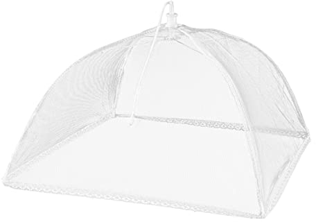 Schellenberg 50780, weiß Fliegenhaube faltbar, Abdeckhauben für Lebensmittel und Obst, Fliegen-und Mückenschutz, Polyester