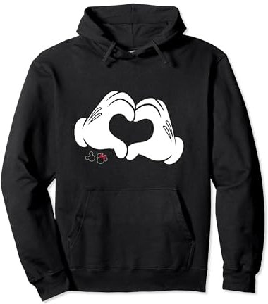 Mickey Mouse Hands Heart Pullover Hoodie
