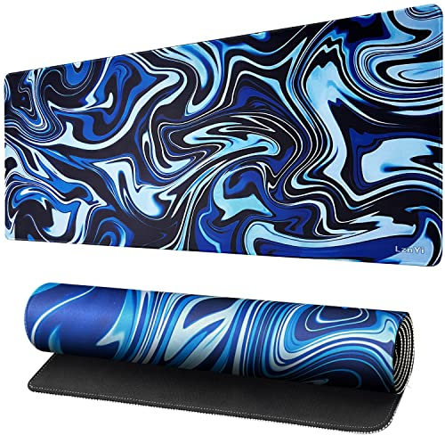 LznYi Tapis de souris de jeu, grand tapis de souris / XXL - 900 x 400 mm - Tapis de souris étendu pour gamer, bureau, maison (9040 Lujing)